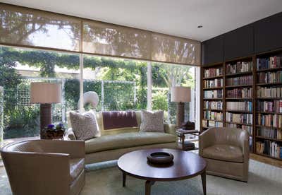  Mid-Century Modern Family Home Office and Study. West Lane by Ann Wolf Interior Decoration.