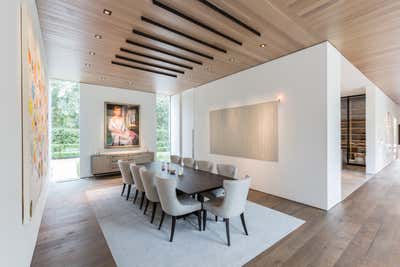  Contemporary Family Home Dining Room. Memorial by Ann Wolf Interior Decoration.