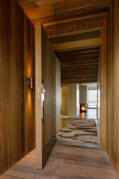  Modern Beach House Entry and Hall. Arch Cape by JHL Design.