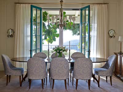  Transitional Family Home Dining Room. Santa Barbara by Kerry Joyce Associates, Inc..