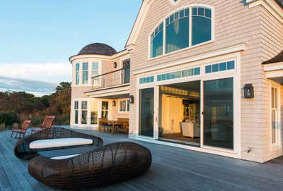 Coastal Patio and Deck. Edgartown  by Georgantas Design + Development.