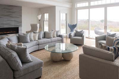  Coastal Beach House Living Room. Edgartown  by Georgantas Design + Development.