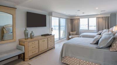 Hollywood Regency Bedroom. Hollywood Condominium on the Bay by Elegant Designs Inc..
