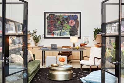  Eclectic Office Workspace. Irene Neuwirth Office by Sarah Shetter Design, Inc..