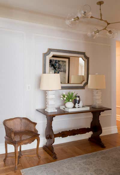  Transitional Apartment Entry and Hall. Upper West Side Duplex by Purvi Padia Design.