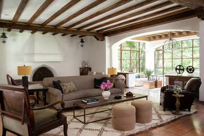  Mediterranean Family Home Living Room. Malibu Residence by Sarah Shetter Design, Inc..