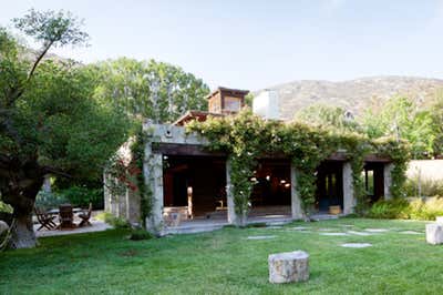  Mediterranean Patio and Deck. Malibu Residence by Sarah Shetter Design, Inc..