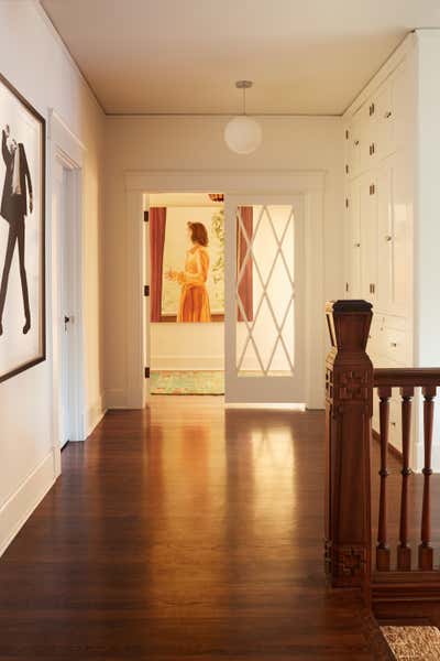  Eclectic Family Home Entry and Hall. 1917 Hancock Park Adobe by Sarah Shetter Design, Inc..