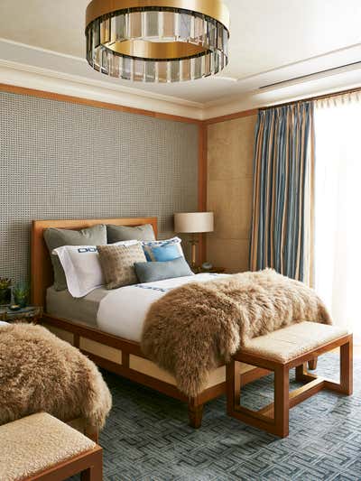  Art Deco Mid-Century Modern Family Home Bedroom. Townhouse II by JDK Interiors.