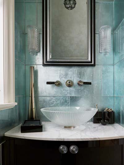  Art Deco Family Home Bathroom. Townhouse II by JDK Interiors.
