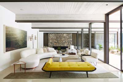  Mid-Century Modern Family Home Living Room. Harvey House by Marmol Radziner.