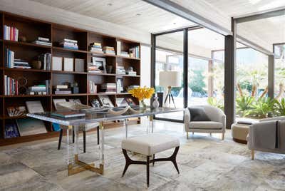  Mid-Century Modern Family Home Office and Study. Harvey House by Marmol Radziner.