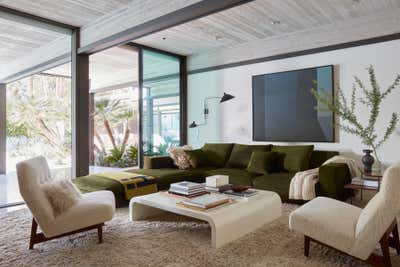  Mid-Century Modern Family Home Living Room. Harvey House by Marmol Radziner.