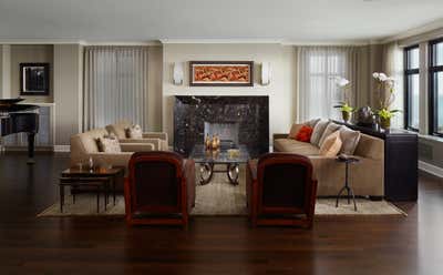  Art Deco Family Home Living Room. Objectivity by Soucie Horner, Ltd..