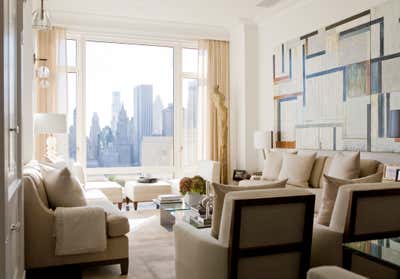  Transitional Apartment Living Room. Central Park West, NY by Foley & Cox.