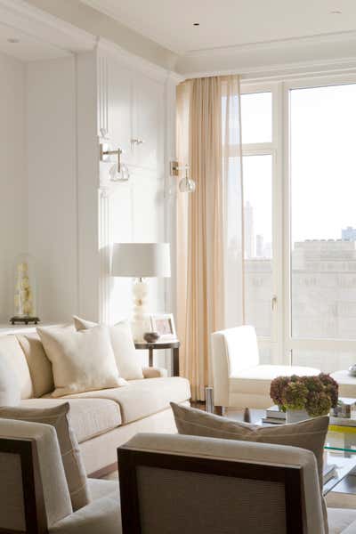  Transitional Apartment Living Room. Central Park West, NY by Foley & Cox.