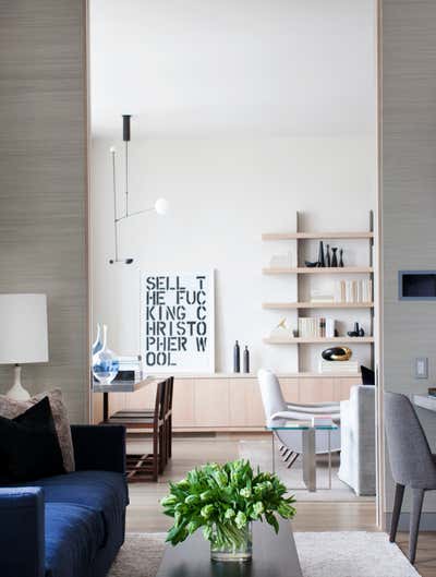  Modern Apartment Office and Study. Chelsea Apartment by Marmol Radziner.