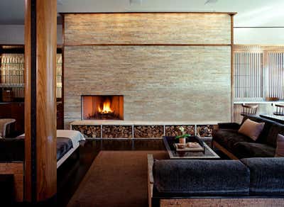  Bachelor Pad Living Room. Soho Loft by de la Torre design studio llc.