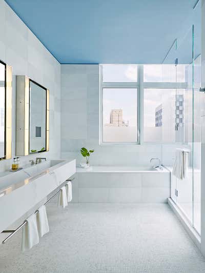  Modern Coastal Apartment Bathroom. Laurel by de la Torre design studio llc.