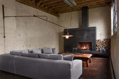  Industrial Living Room. CHARCOAL FACTORY by Michael Del Piero Good Design.