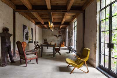 Rustic Open Plan. CHARCOAL FACTORY by Michael Del Piero Good Design.