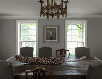  Rustic Family Home Dining Room. WINNETKA BELGIAN TUDOR by Michael Del Piero Good Design.