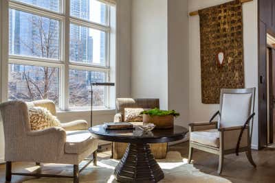  Transitional Family Home Meeting Room. RIVER EAST ROW HOUSE by Michael Del Piero Good Design.