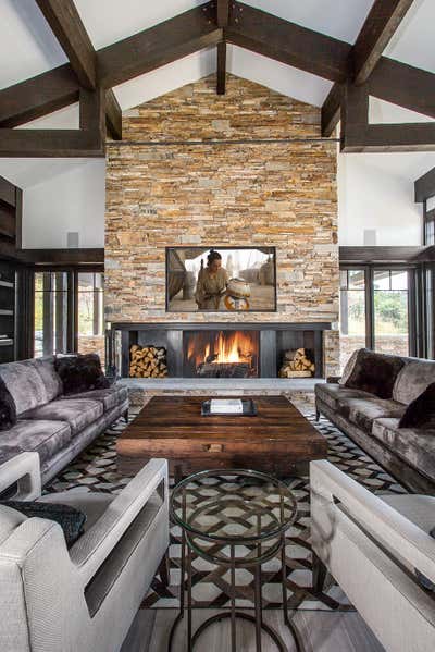 Rustic Vacation Home Living Room. Promontory by Jaffa Group.