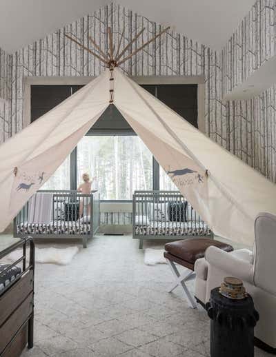  Eclectic Rustic Vacation Home Children's Room. The Rustic Zen Project by Cashmere Interior, LLC.