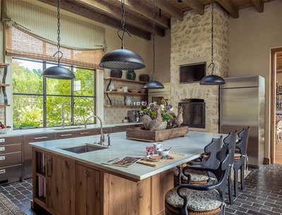  Rustic Family Home Kitchen. Bourgogne Modern by Cashmere Interior, LLC.