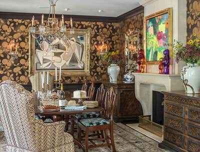  Eclectic Family Home Dining Room. English Contemporary by Cashmere Interior, LLC.