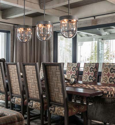  Eclectic Vacation Home Dining Room. Viking View by Cashmere Interior, LLC.