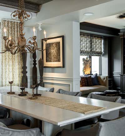  Contemporary Family Home Dining Room. Downtown Serenity by Cashmere Interior, LLC.