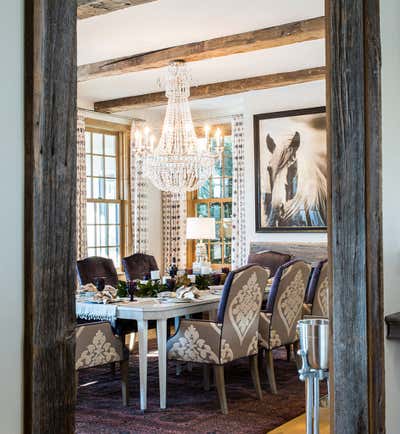  Eclectic Family Home Dining Room. Country Chic by Cashmere Interior, LLC.