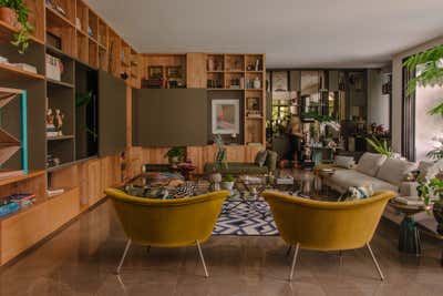 Eclectic Family Home Living Room. BR House by Desiree Casoni.