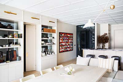  Contemporary Apartment Dining Room. West Village by Jeremiah Brent Design.