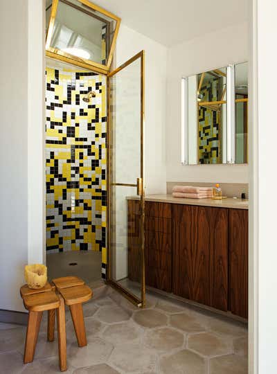  Mid-Century Modern Family Home Bathroom. Hill House III by The Archers.