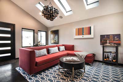  Bachelor Pad Living Room. Culver City, Tiny House by Kari Whitman Interiors.