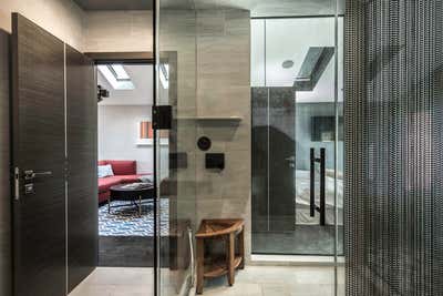  Modern Bachelor Pad Bathroom. Culver City, Tiny House by Kari Whitman Interiors.