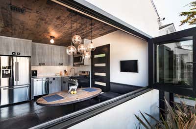  Modern Bachelor Pad Living Room. Culver City, Tiny House by Kari Whitman Interiors.