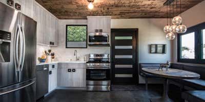  Industrial Bachelor Pad Kitchen. Culver City, Tiny House by Kari Whitman Interiors.