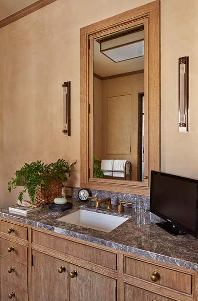  Rustic Vacation Home Bathroom. New Colonial Saltbox by Michael S. Smith Inc..