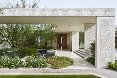  Transitional Vacation Home Exterior. Desert Oasis by Michael S. Smith Inc..