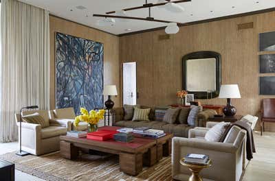  Contemporary Transitional Vacation Home Office and Study. Desert Oasis by Michael S. Smith Inc..