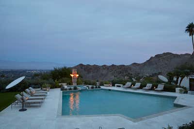 Contemporary Vacation Home Patio and Deck. Desert Oasis by Michael S. Smith Inc..