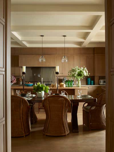 Coastal Beach House Kitchen. Pacific Chic by Michael S. Smith Inc..