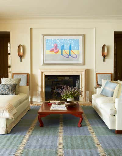  Coastal Beach House Living Room. Pacific Chic by Michael S. Smith Inc..