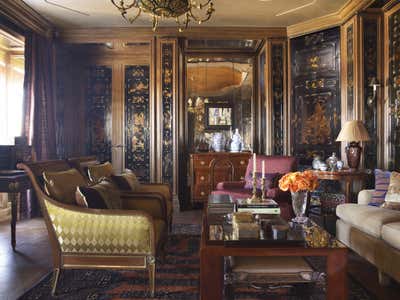  Eclectic Traditional Apartment Meeting Room. Central Park Aerie by Michael S. Smith Inc..