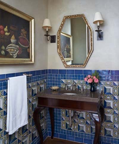  Transitional Family Home Bathroom. Old World Meets New by Michael S. Smith Inc..
