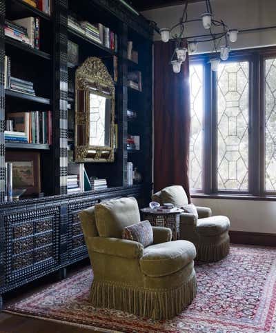  Traditional Family Home Office and Study. Old World Meets New by Michael S. Smith Inc..